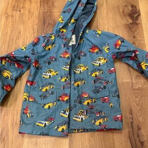 Hatley Blue Car Patterned Raincoat